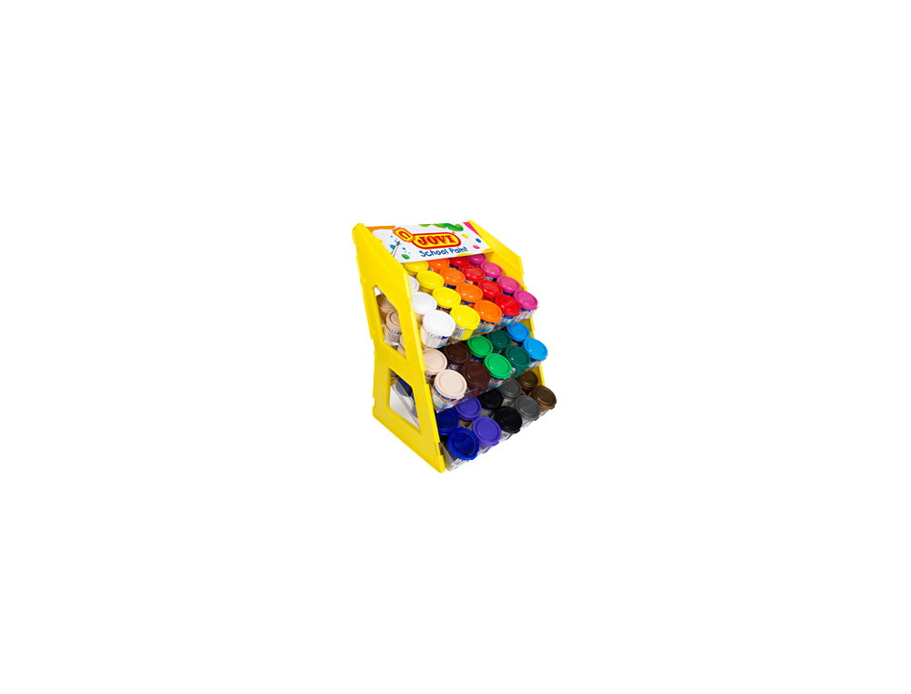 GUACHE ESCOLAR JOVI 35 ML EXPOSITOR DE SECRETARIA DE 100 UNIDADES CORES SORTIDAS