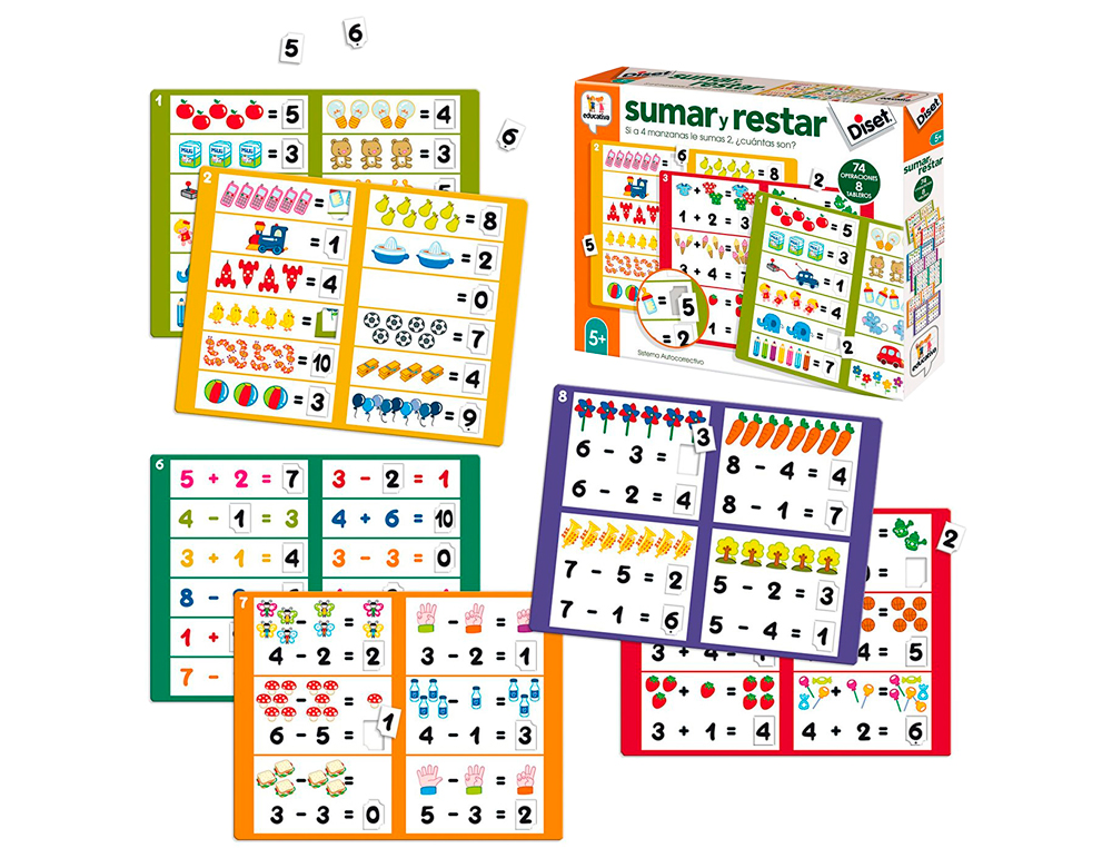 JOGO DISET DIDATICO SOMAR E SUBTRAIR