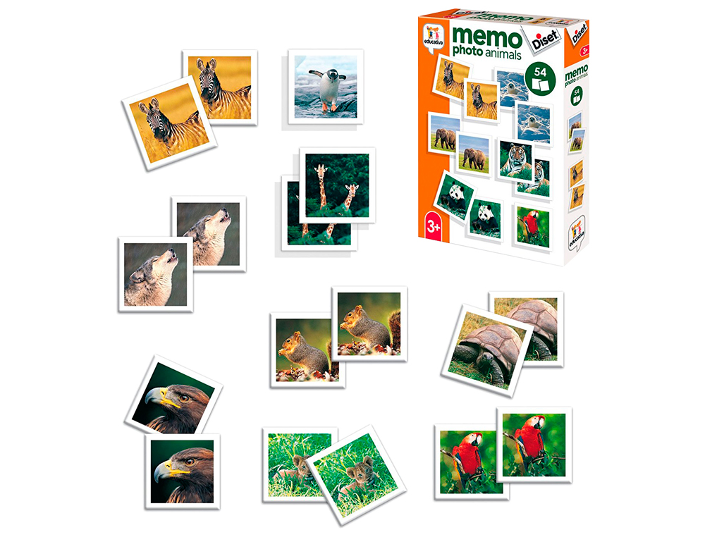 JOGO DISET DIDATICO MEMO PHOTO ANIMALS
