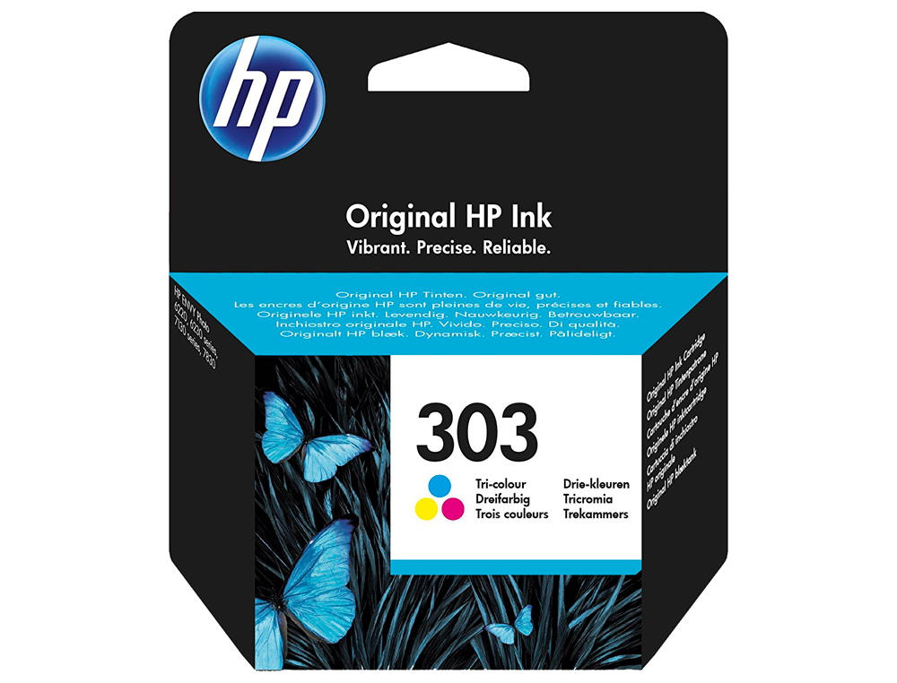 TINTEIRO HP 303 ENVY PHOTO 6230 / 7130 / 7830 COR TRICOR CAPACIDADE 200 PAG