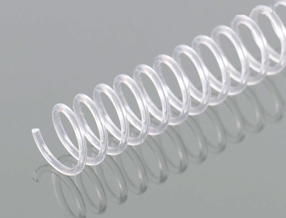 ESPIRAL Q-CONNECT DE PLASTICO TRANSPARENTE 32 5:1 10MM 1,8MM CAIXA DE 100 UNIDADES