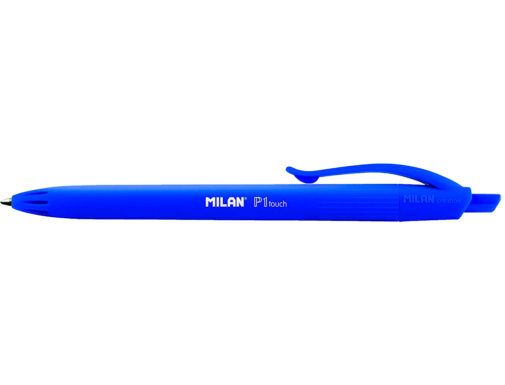 ESFEROGRAFICA MILAN P1 RETRATIL 1 MM TOUCH AZUL