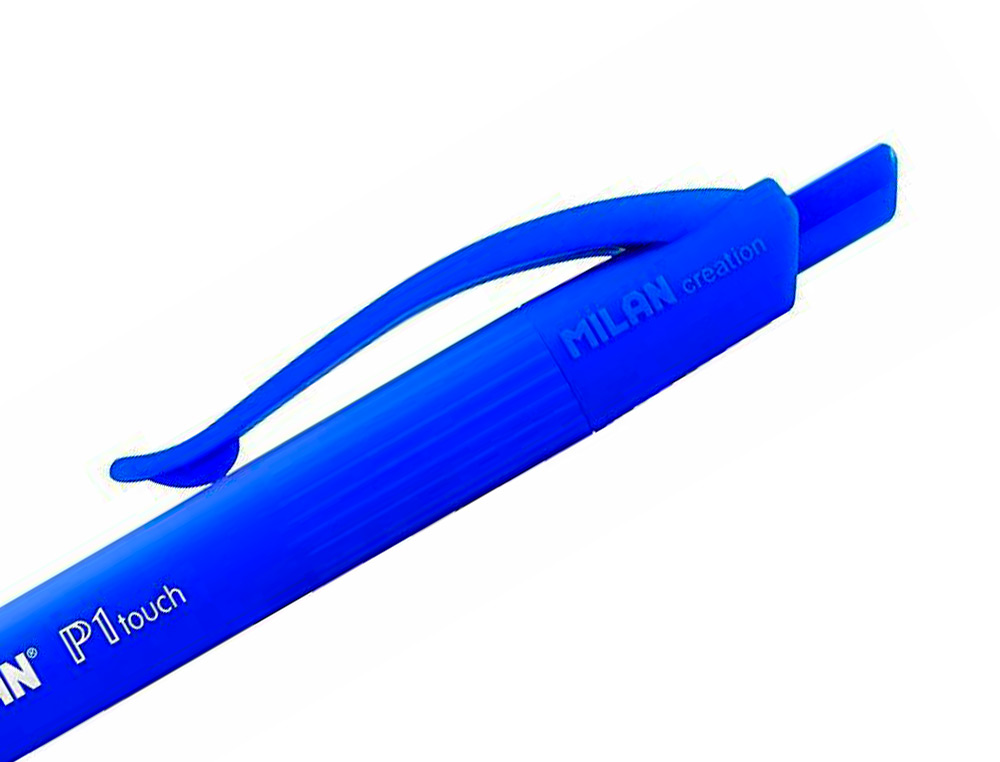 ESFEROGRAFICA MILAN P1 RETRATIL 1 MM TOUCH AZUL