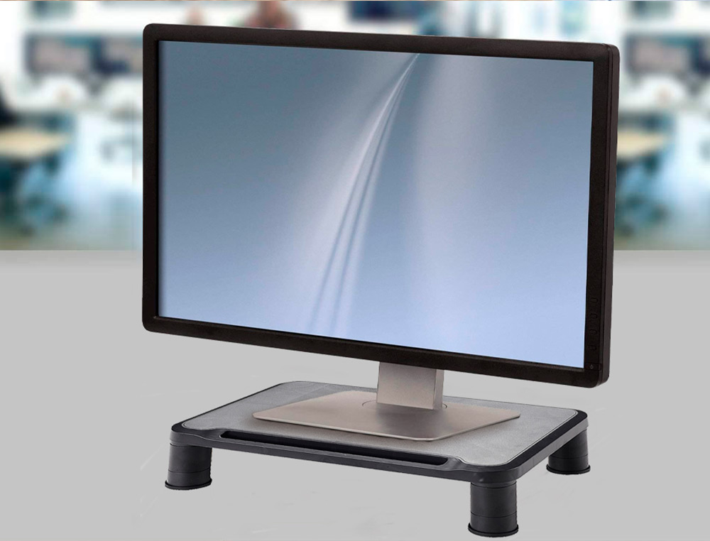 SUPORTE Q-CONNECT PARA MONITOR AJUSTAVEL EM ALTURA 380X240X112 MM