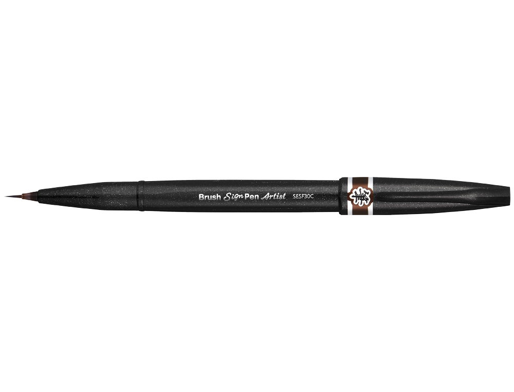 CANETA PINCEL PENTEL ARTIST COR CASTANHO