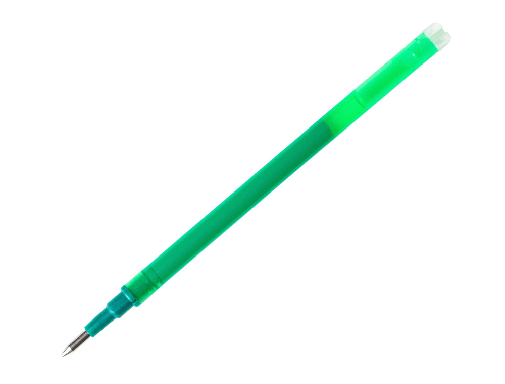 RECARGA ESFEROGRAFICA Q-CONNECT RETRATIL KF11060 APAGAVEL VERDE CAIXA DE 3 UNIDADES