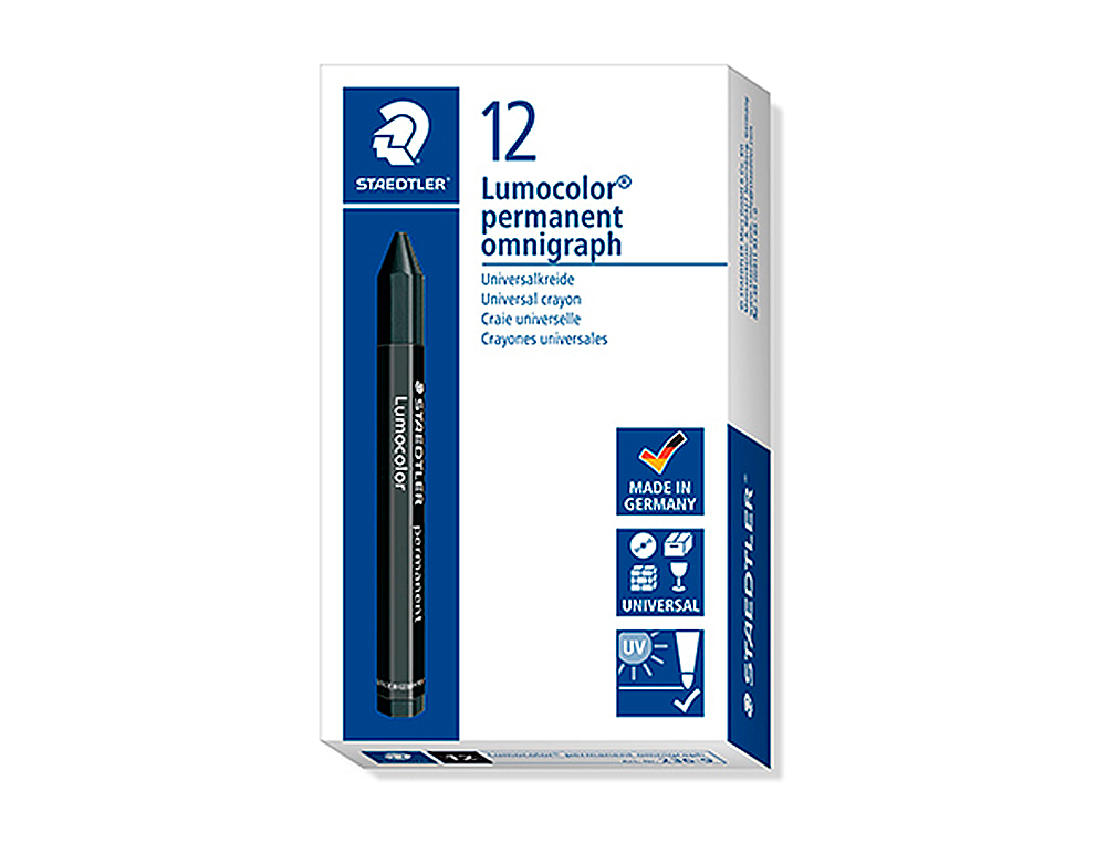 MINAS STAEDTLER PARA MARCAR PRETO LUMOCOR PERMANENTE OMNIGRAPH 236 CAIXA DE 12 UNIDADES