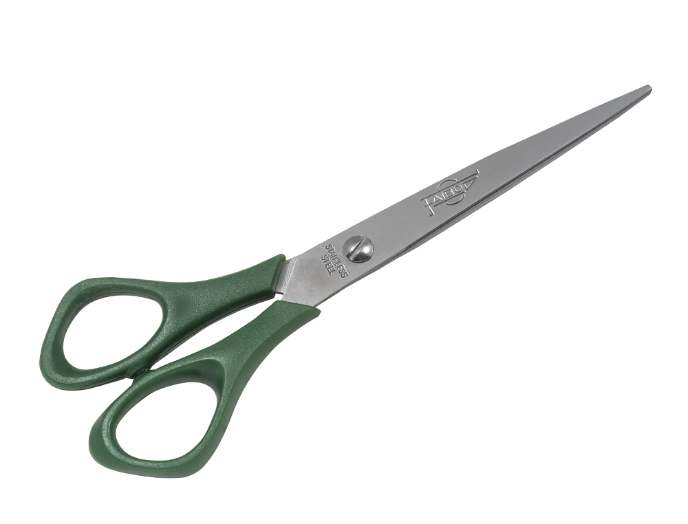 TESOURA DE ESCRITORIO FAIBO EM ACO INOXIDAVEL 16 CM ERGONOMICA EM BLISTER