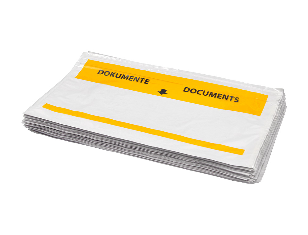 ENVELOPE AUTOADESIVO Q-CONNECT PORTA DOCUMENTOS MULTILINGUE 225X122 MM JANELA TOTALMENTE TRANSPARENTE PACK DE 1000 UNIDA