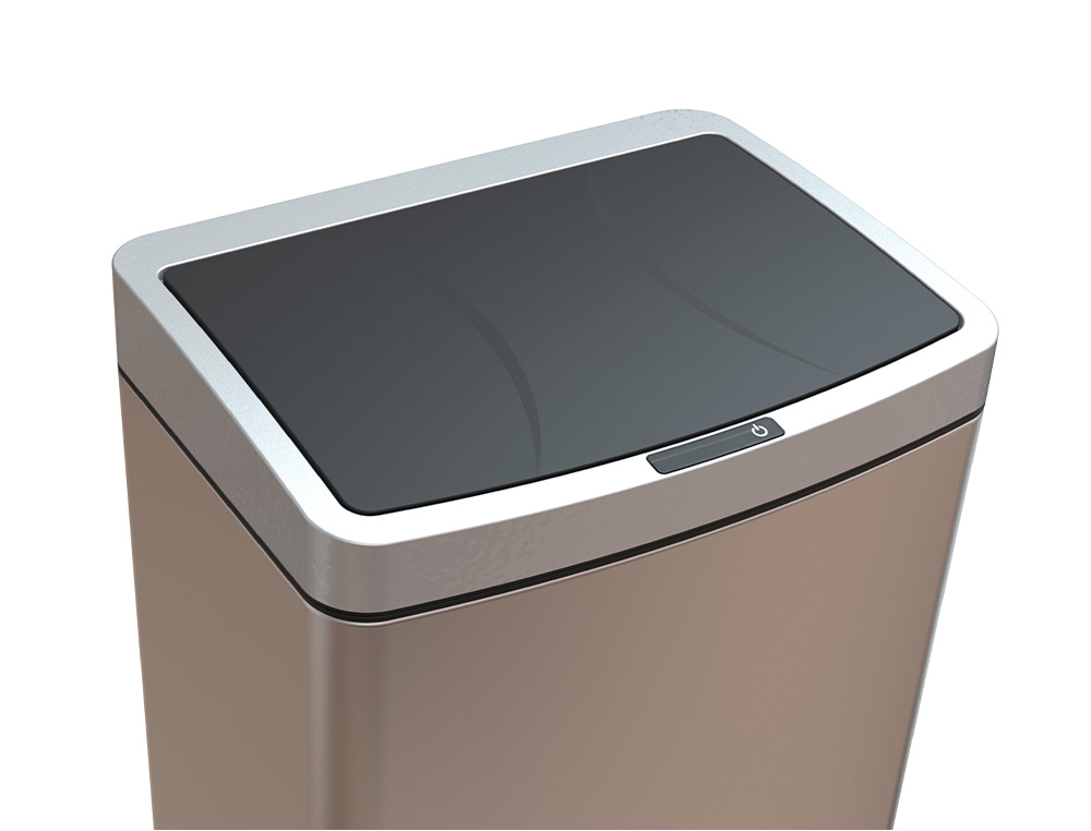 CESTO DE PAPEIS Q-CONNECT METALICO COM SENSOR AUTOMATICO CAPACIDADE 60 LITROS