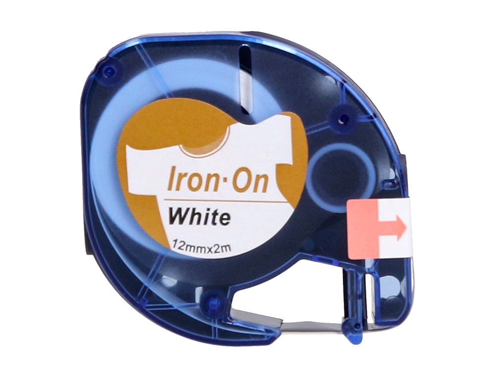 FITA Q-CONNECT 12MM X 2MT PRETA-BRANCA PARA ROUPA PARA MAQUINA LETRATAG