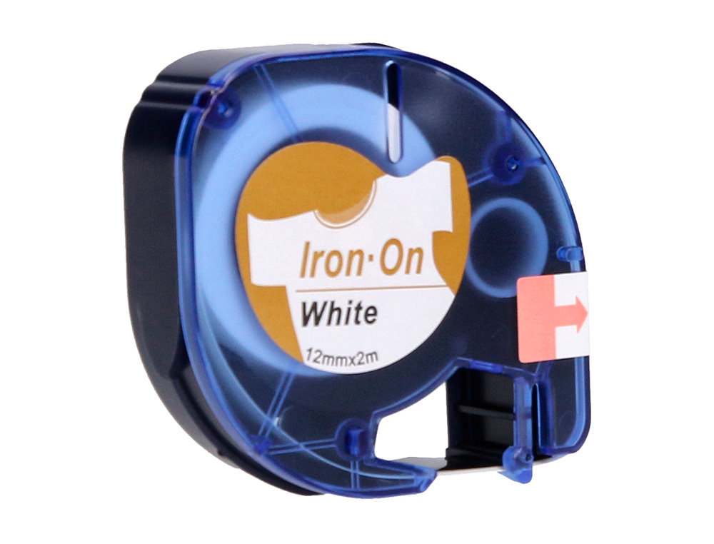 FITA Q-CONNECT 12MM X 2MT PRETA-BRANCA PARA ROUPA PARA MAQUINA LETRATAG