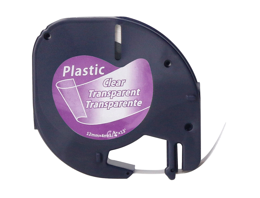 FITA Q-CONNECT 12MM X 4MT TRANSPARENTE PARA MAQUINA LETRATAG