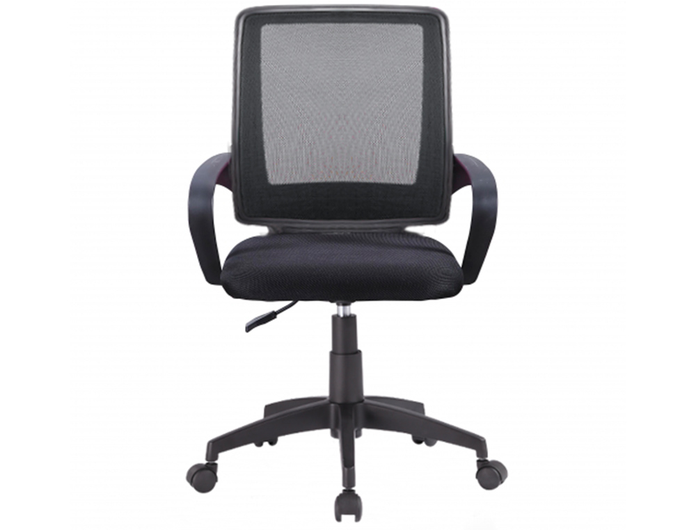 CADEIRA DE ESCRITORIO Q-CONNECT GIRATORIA ENCOSTO MEDIO REGULAVEL EM ALTURA 900+100X560X570 MM COR PRETO