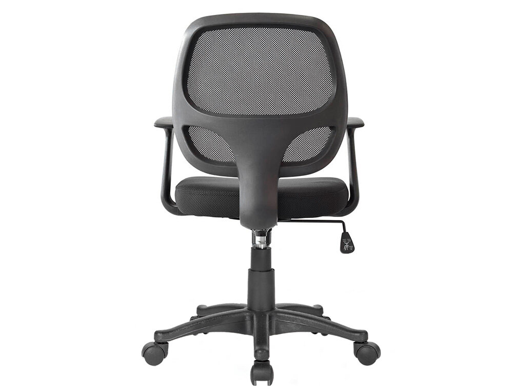 CADEIRA GIRATORIA Q-CONNECT NUORO ENCOSTO MEDIO REGULAVEL EM ALTURA 870+120MM ALT 550MM LARG 590MM PROF 590 MM COR PRETA