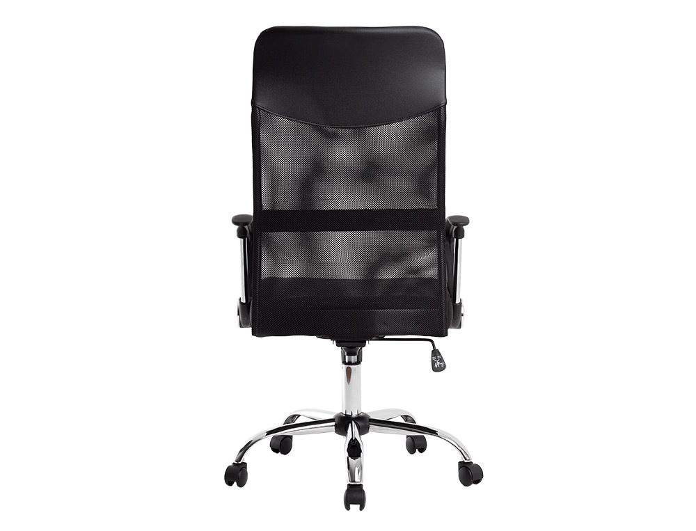 CADEIRA DE DIRECAO Q-CONNECT IMPERIA BASE METAL ENCOSTO ALTO REGULAVEL EM ALTURA 1110+100MM ALTURA PELE E TECIDO PRETO