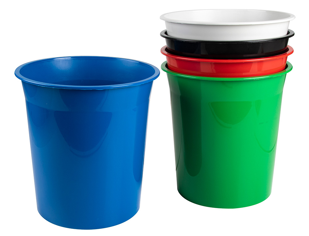 CESTO PLASTICO Q-CONNECT AZUL OPACO 13 LITROS
