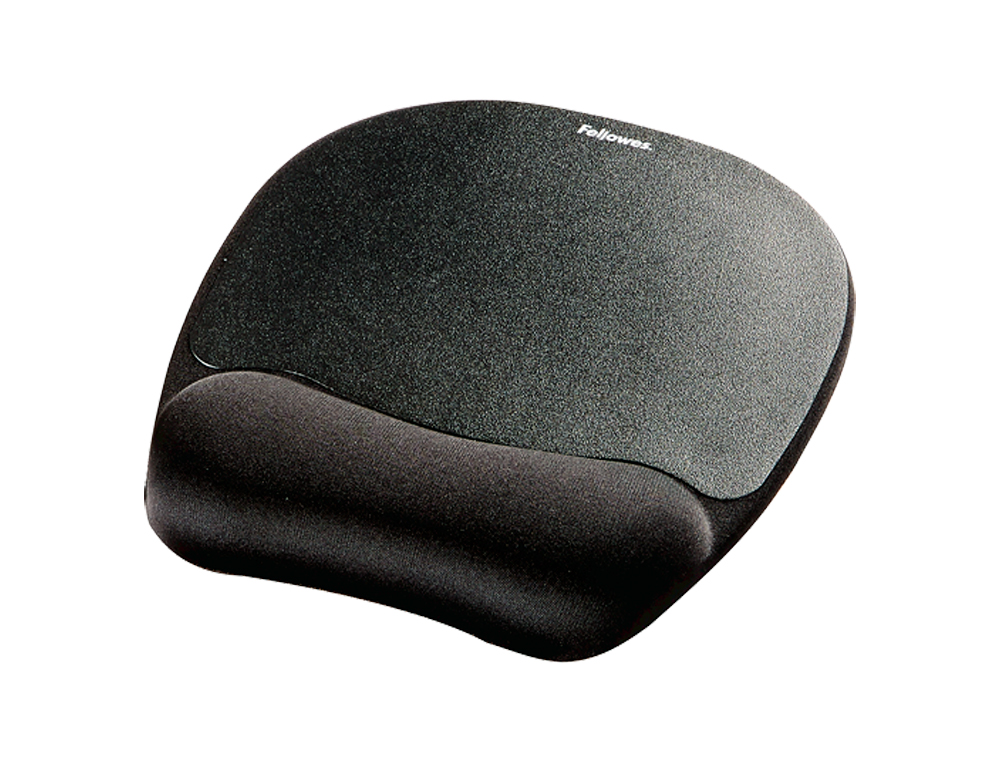 TAPETE PARA RATO FELLOWES COM APOIO DE MAO DE ESPUMA MEMORY FOAM PRETO 230X196X20 MM
