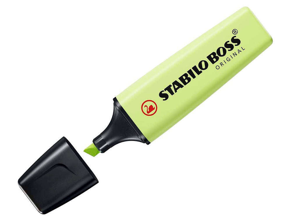 MARCADOR FLUORESCENTE STABILO BOSS 70 PASTEL LIMA