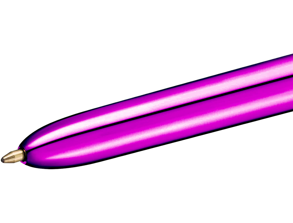 ESFEROGRAFICA BIC QUATRO CORES SHINE ROXO PONTA DE 1 MM