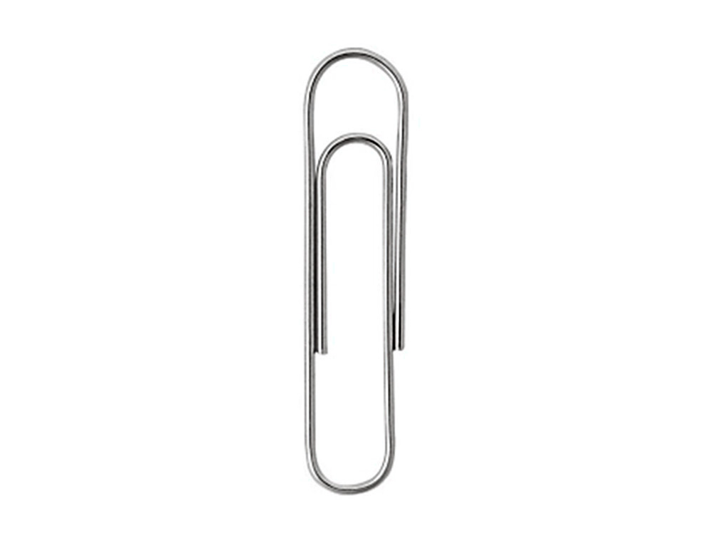 CLIPS NIQUELADOS Q-CONNECT LABIADO - N. 2 - 32 MM CAIXA DE 100 UNIDADES