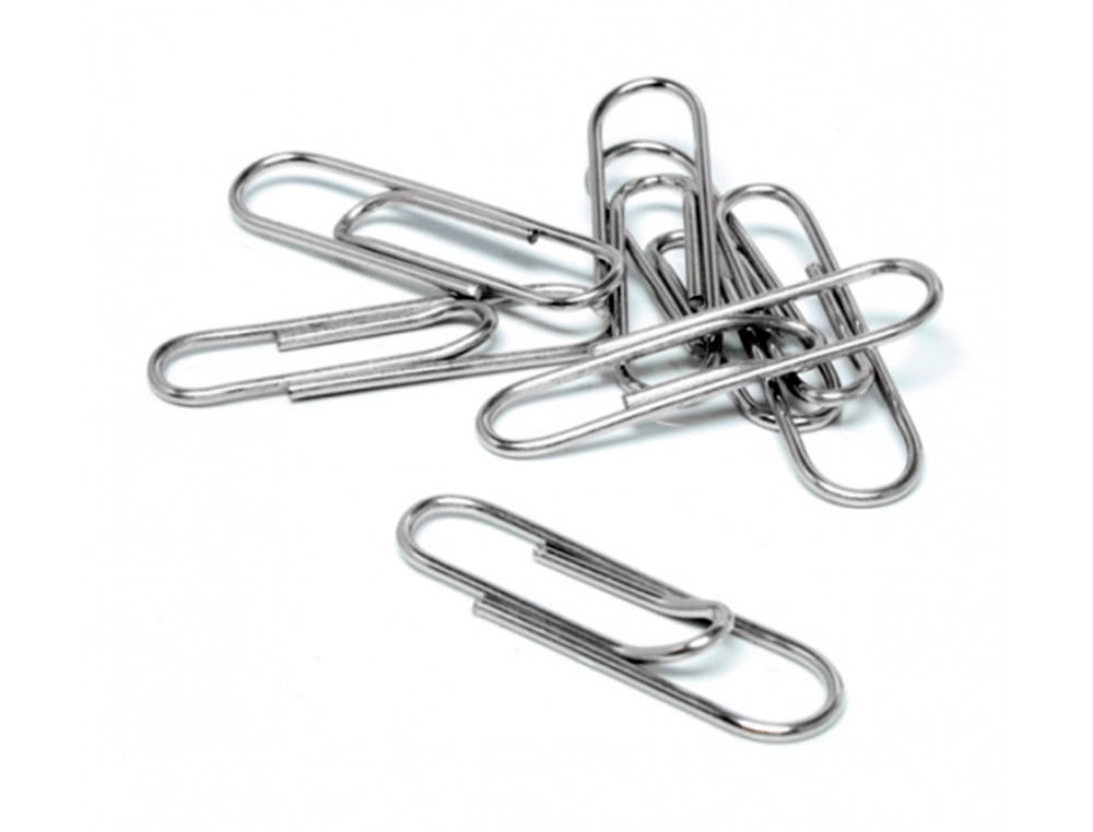 CLIPS NIQUELADOS Q-CONNECT LABIADO - N. 2 - 32 MM CAIXA DE 100 UNIDADES