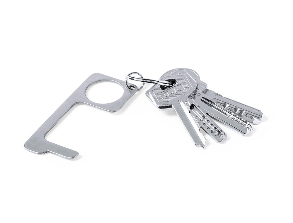 CHAVEIRO HIGIENICO ANTICONTACTO BIGOX ACO INOXIDAVEL 3,20X7,60 CM