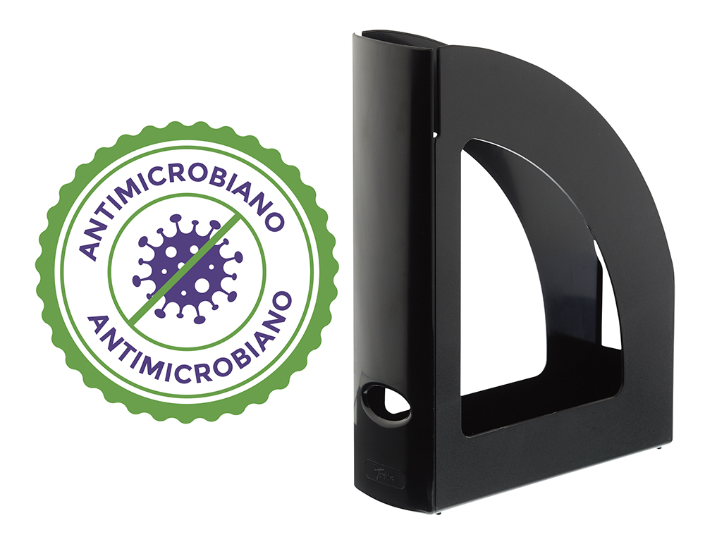 GAVETA DE ARQUIVO ARCHIVO 2000 ANTIMICROBIANO SANITIZED POLIESTIRENO LOMBADA 80 MM PRETA 250X80X320 MM