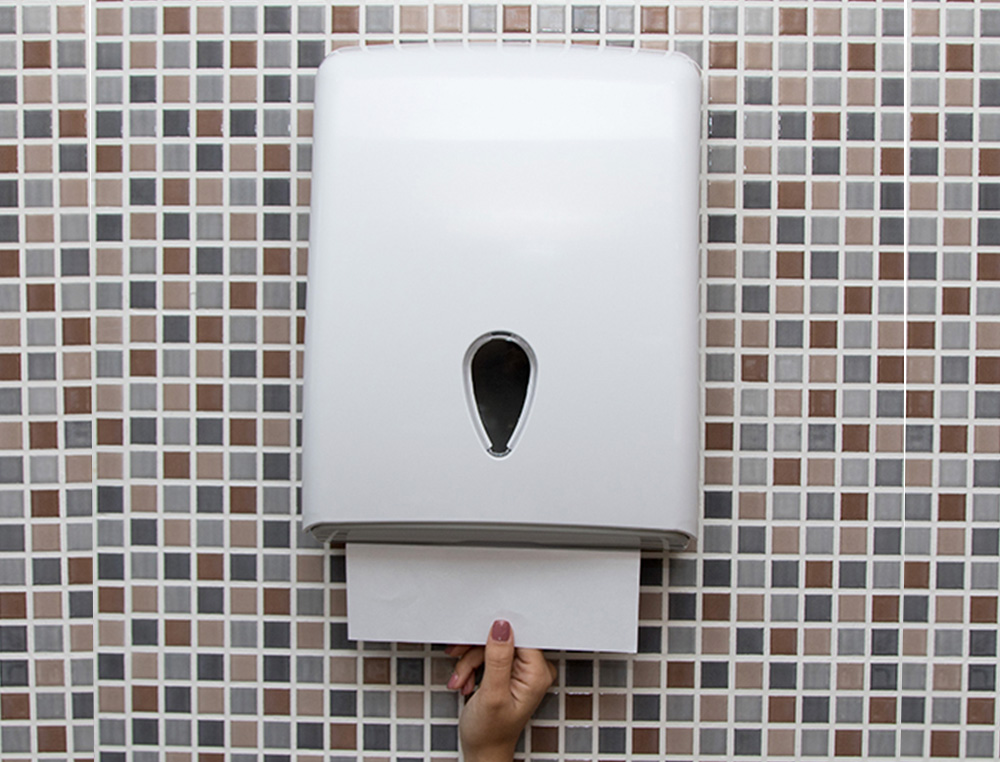 DISPENSADOR TOALHETES SECA MOS DAHI JAVEA ABS COR BRANCO 370X277X130 MM