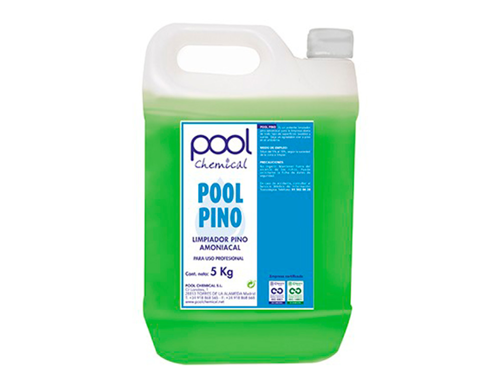 LIQUIDO DE LIMPEZA AMONIACAL POOL CHEMICAL AROMA PINHO GARRAFA 5 LITROS