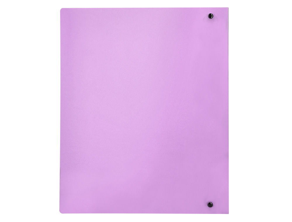 PASTA LIDERPAPEL POLIPROPILENO DIN A4 4 ANEIS MISTOS 40 MM LAVANDA OPACO
