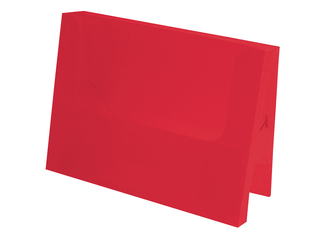 PASTA LIDERPAPEL PORTA DOCUMENTOS POLIPROPILENO DINA4 VERMELHO TRANSLUCIDO LOMBADA 50 MM