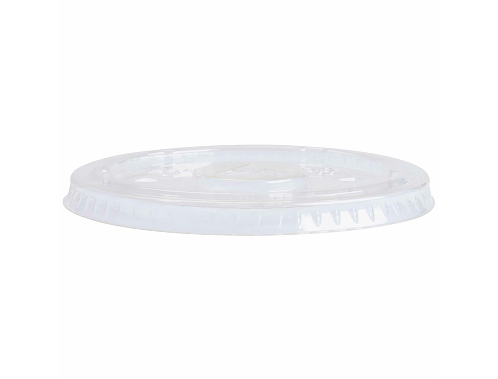 TAMPA DE PLASTICO BIODEGRADAVEL PARA COPO DE 195/220 CC PACK DE 100 UNIDADES