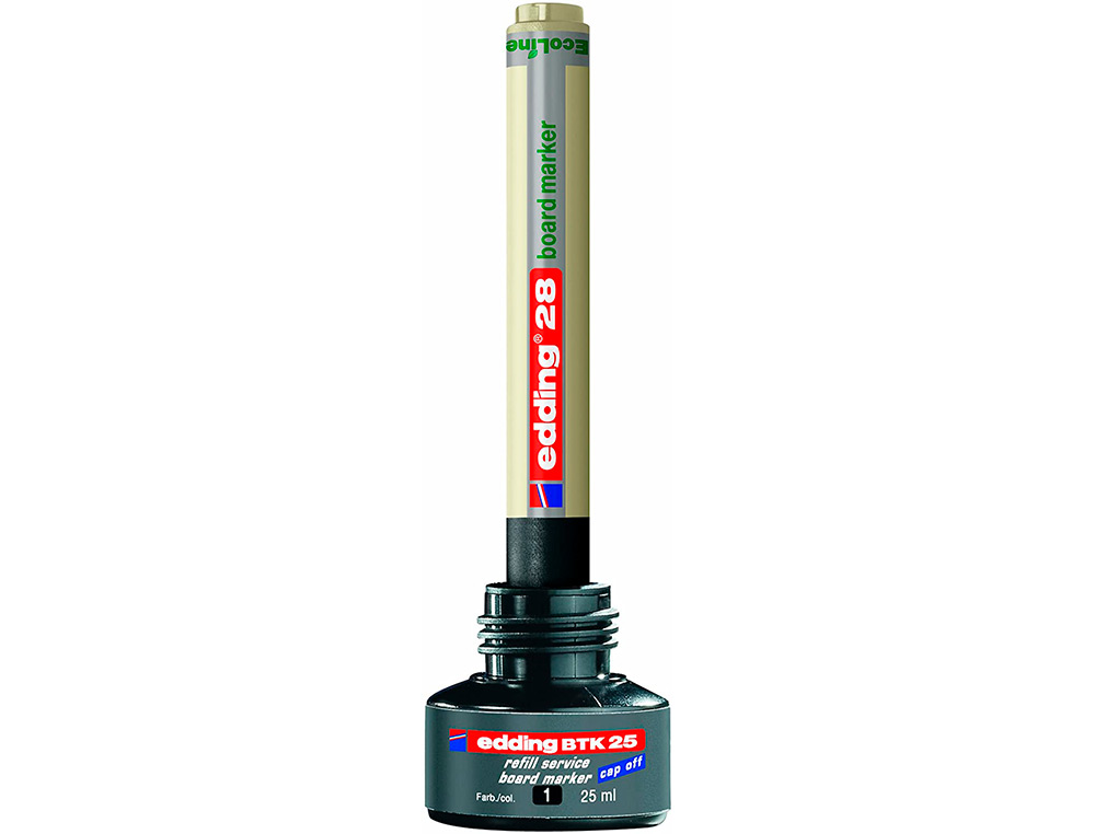 TINTA MARCADOR EDDING QUADRO BRANCO BTK-25 COR PRETO FRASCO DE 25 ML