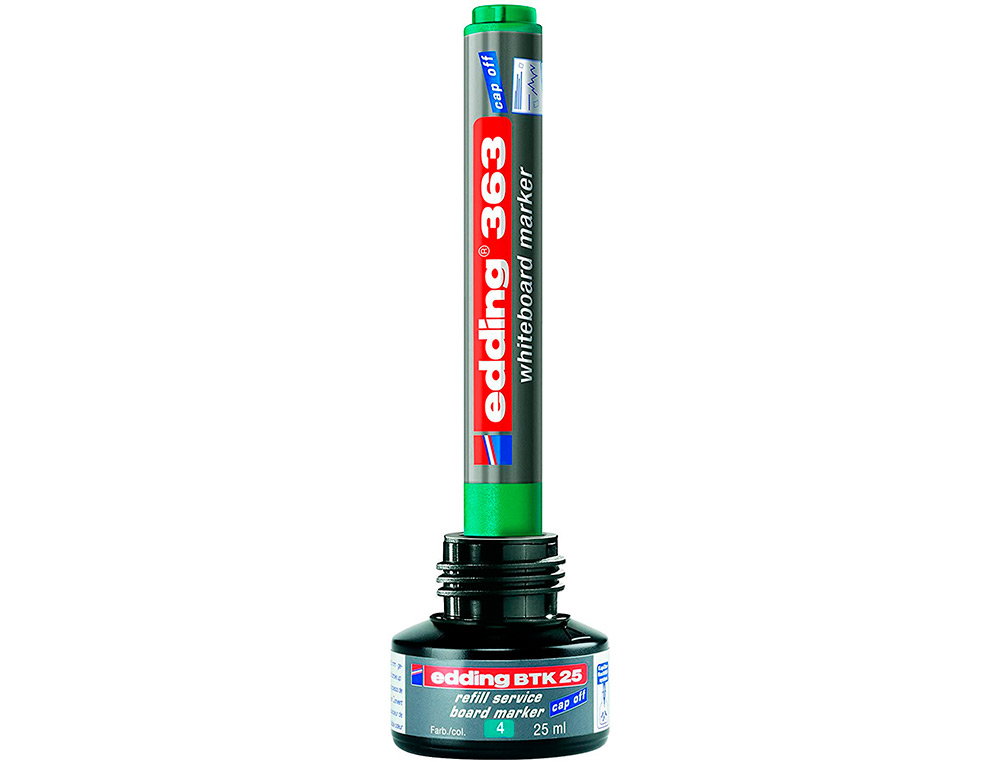 TINTA MARCADOR EDDING QUADRO BRANCO BTK-25 COR VERDE FRASCO DE 25 ML