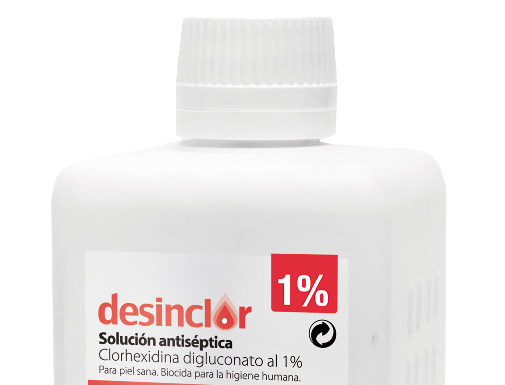 SOLUCAO ANTISSEPTICA CLOREXIDINA DESEMCLOR 1% FRASCO DE 500 ML