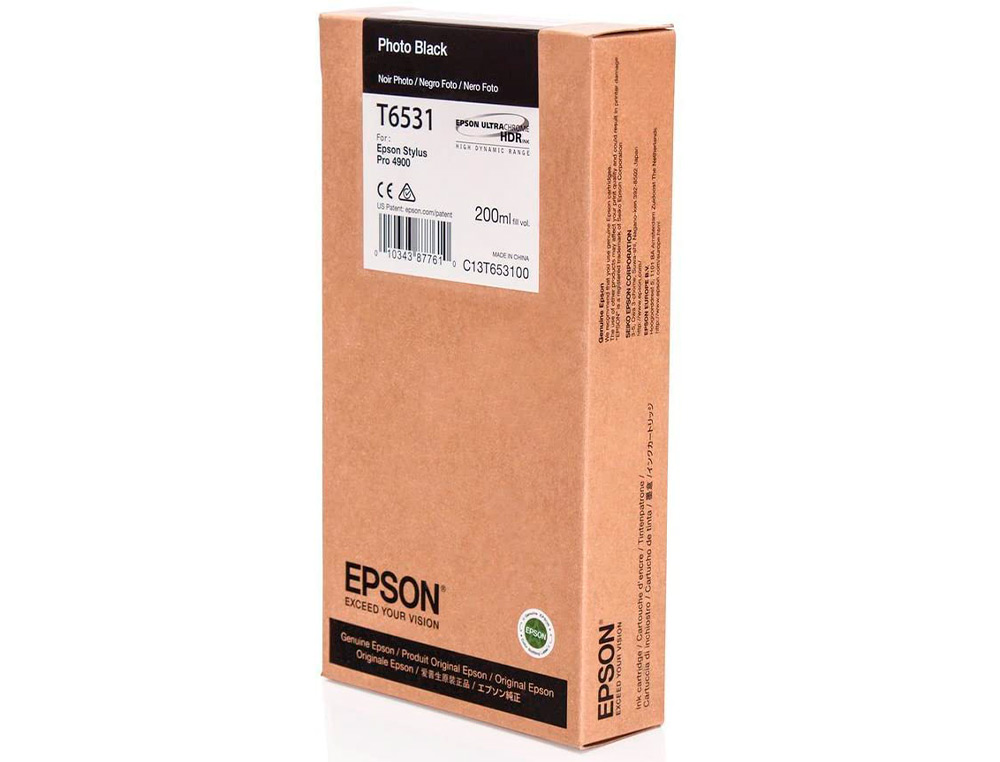 TINTEIRO EPSON GF STYLUS PRO-4900 PRETO FOTO 200 ML