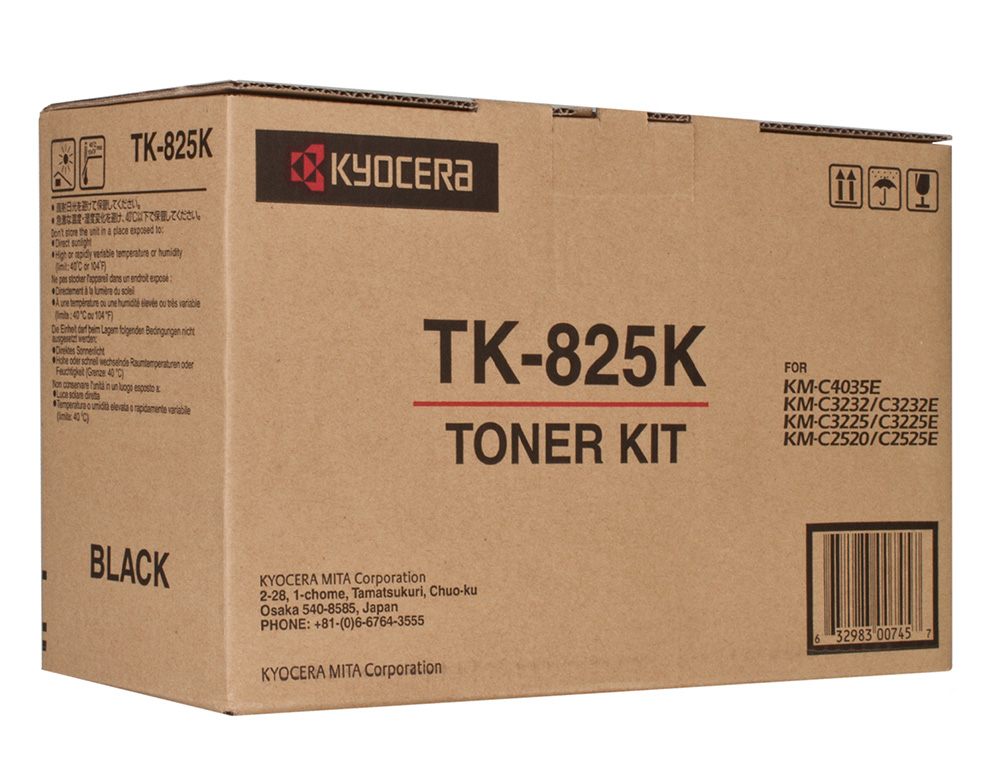 TONER KYOCERA -MITA KM-C2520 / 3225 / 3232 TK825K PRETO