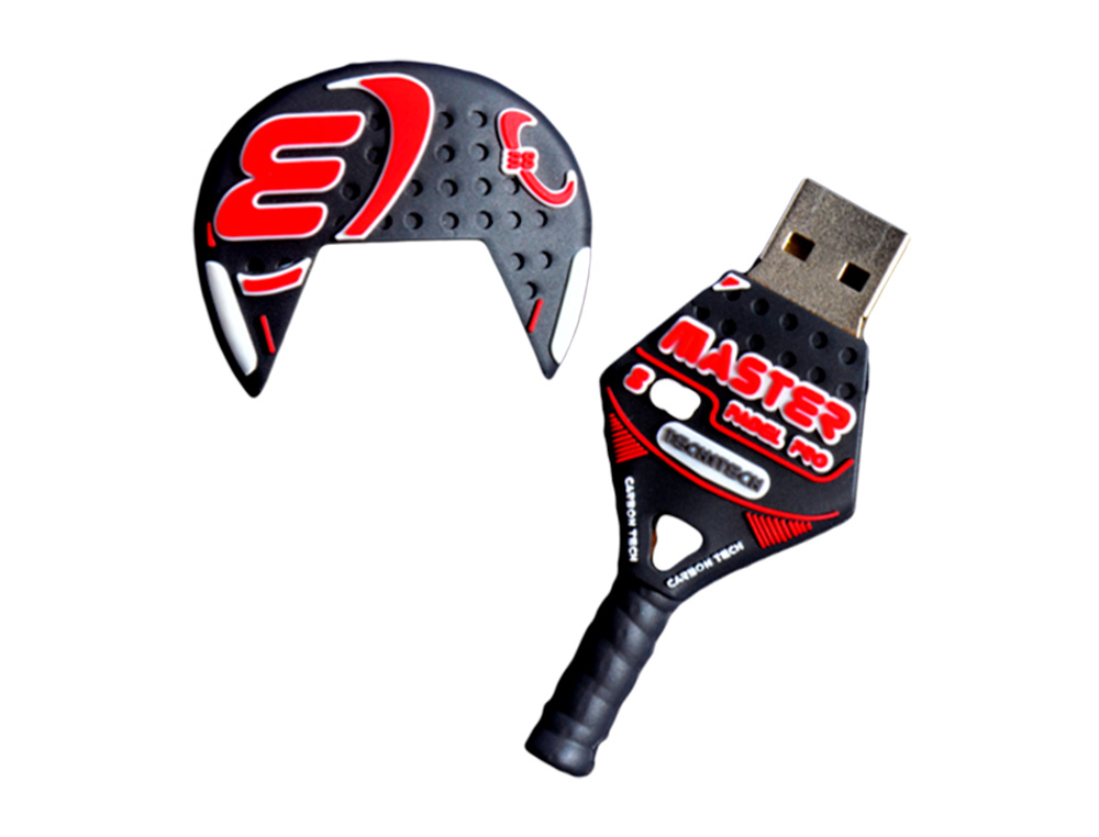 PEN DRIVE USB TECH ONE TECH RAQUETE PADEL VERMELHA 32 GB