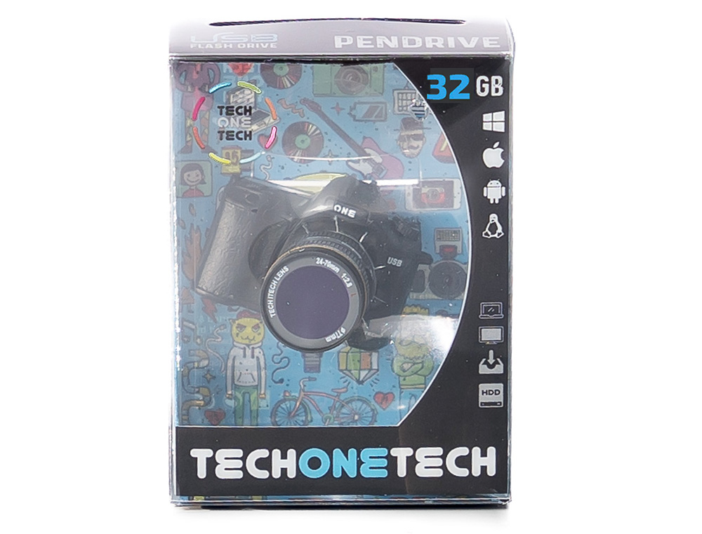 PEN DRIVE USB TECH ONE TECH CAMARA FOTOS THE PERFECT ONE 32 GB