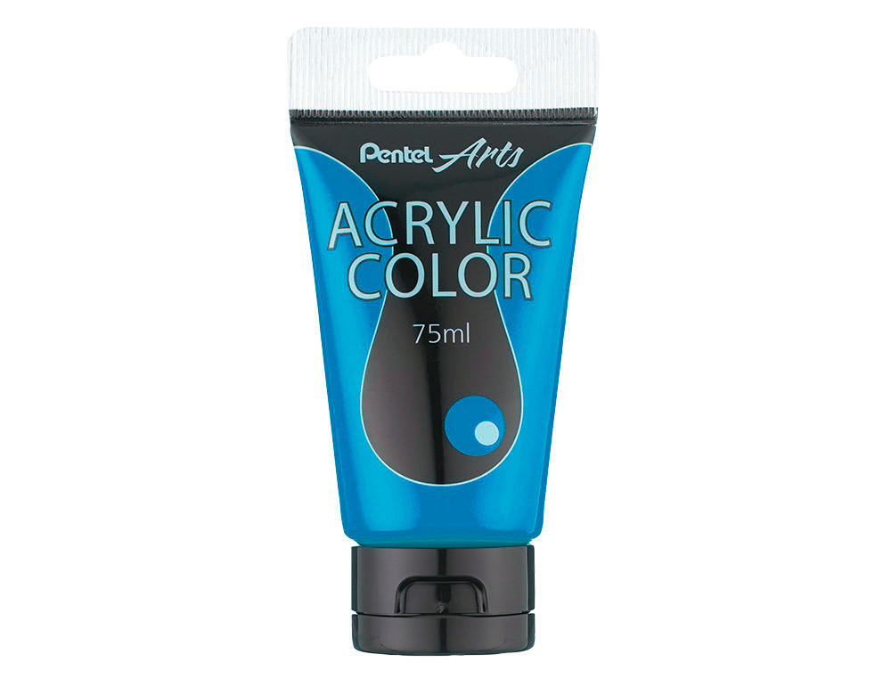TINTA ACRILICA PENTEL EM TUBO DE 75 ML COR TURQUESA