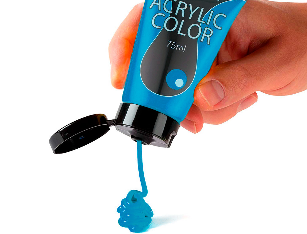 TINTA ACRILICA PENTEL EM TUBO DE 75 ML COR TURQUESA