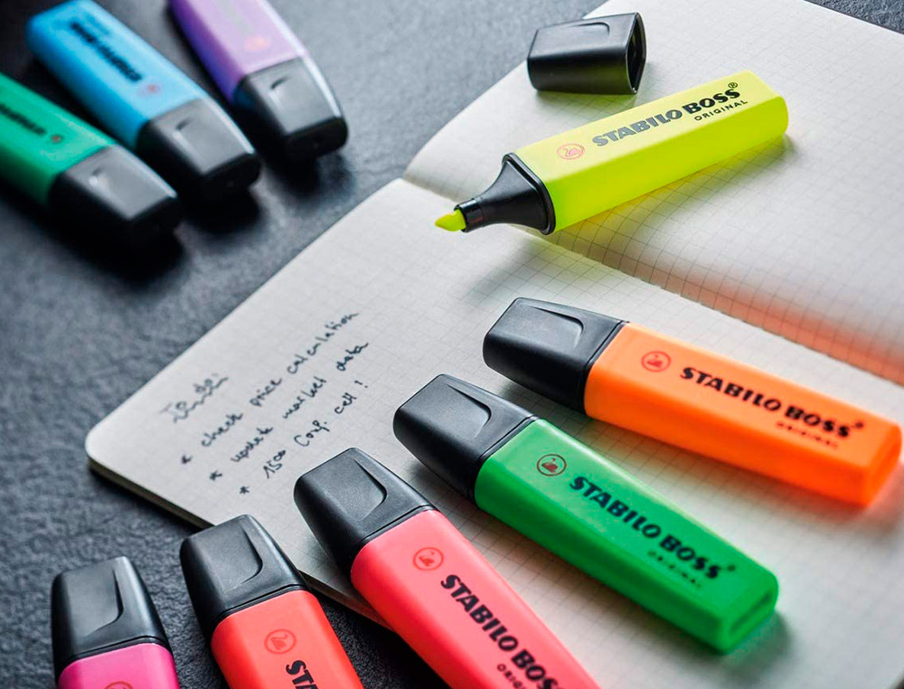 MARCADOR FLUORESCENTE STABILO BOSS 70 PASTEL LARANJA PALIDO