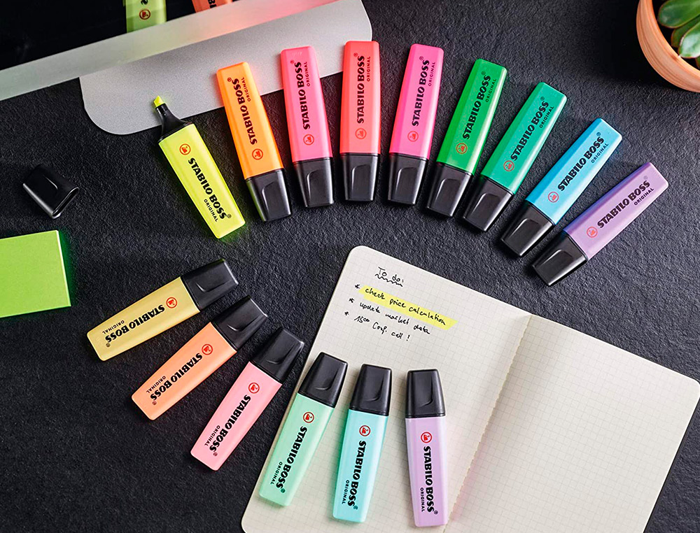 MARCADOR FLUORESCENTE STABILO BOSS 70 PASTEL LARANJA PALIDO