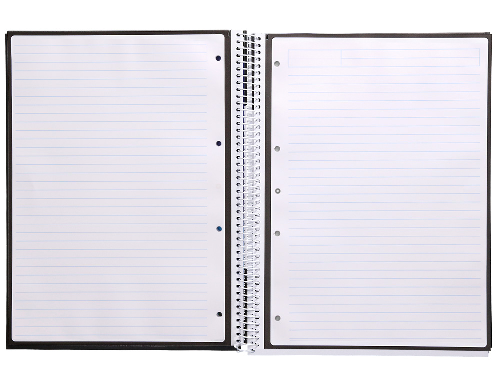 CADERNO ESPIRAL A4 MICRO ANTARTIK CAPA FORRADA 80F 90 GR HORIZONTAL 1 BANDA 4 FUROS COR PRETO