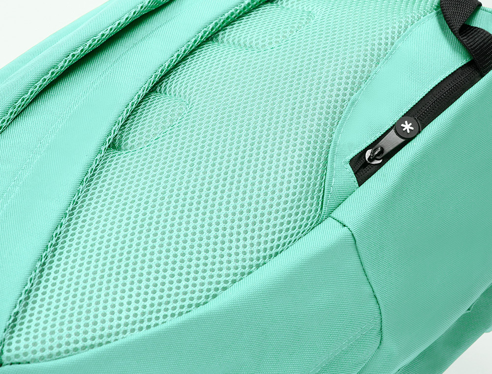 MOCHILA ANTARTIK COM ASA E BOLSO COM FECHO COR VERDE MENTA 310X160X410 MM
