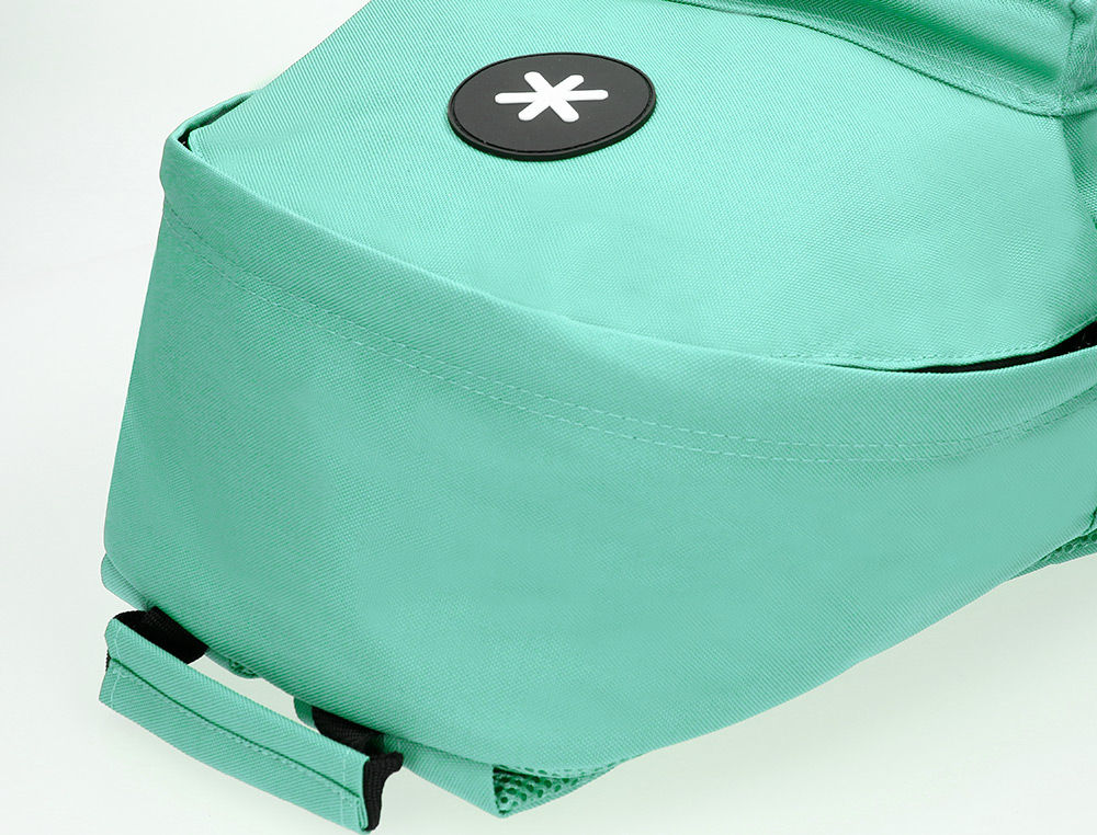 MOCHILA ANTARTIK COM ASA E BOLSO COM FECHO COR VERDE MENTA 310X160X410 MM