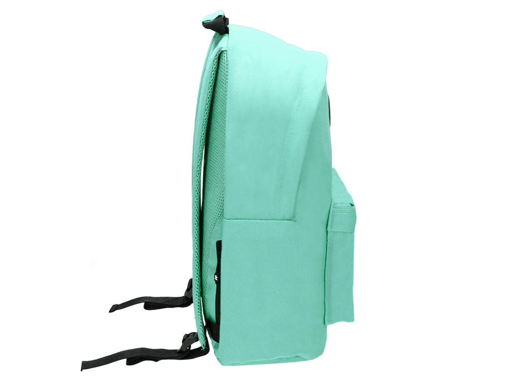 MOCHILA ANTARTIK COM ASA E BOLSO COM FECHO COR VERDE MENTA 310X160X410 MM