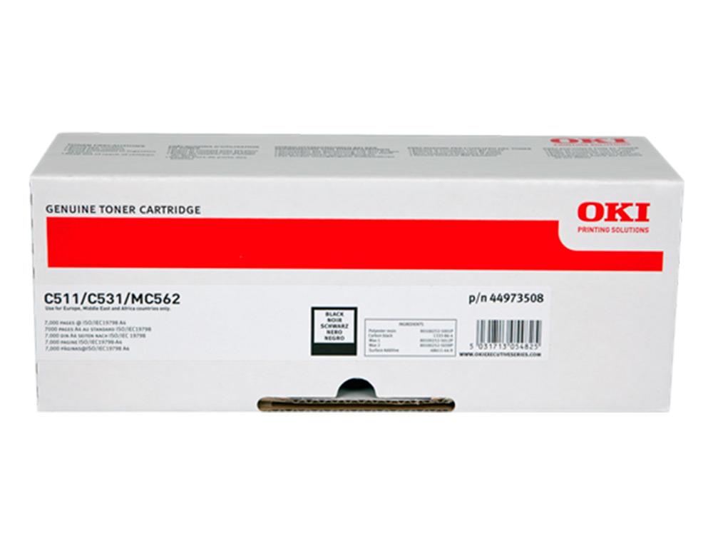 TONER OKI LASER MC562 / C511 PRETO 7000 PAGINAS