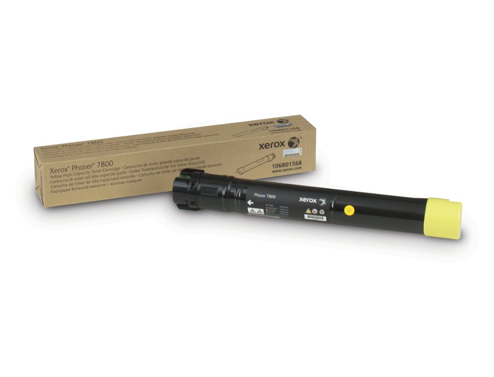 TONER XEROX LASER PHASER 7800 ALTA CAPACIDADE AMARELO 17200 PAGINAS